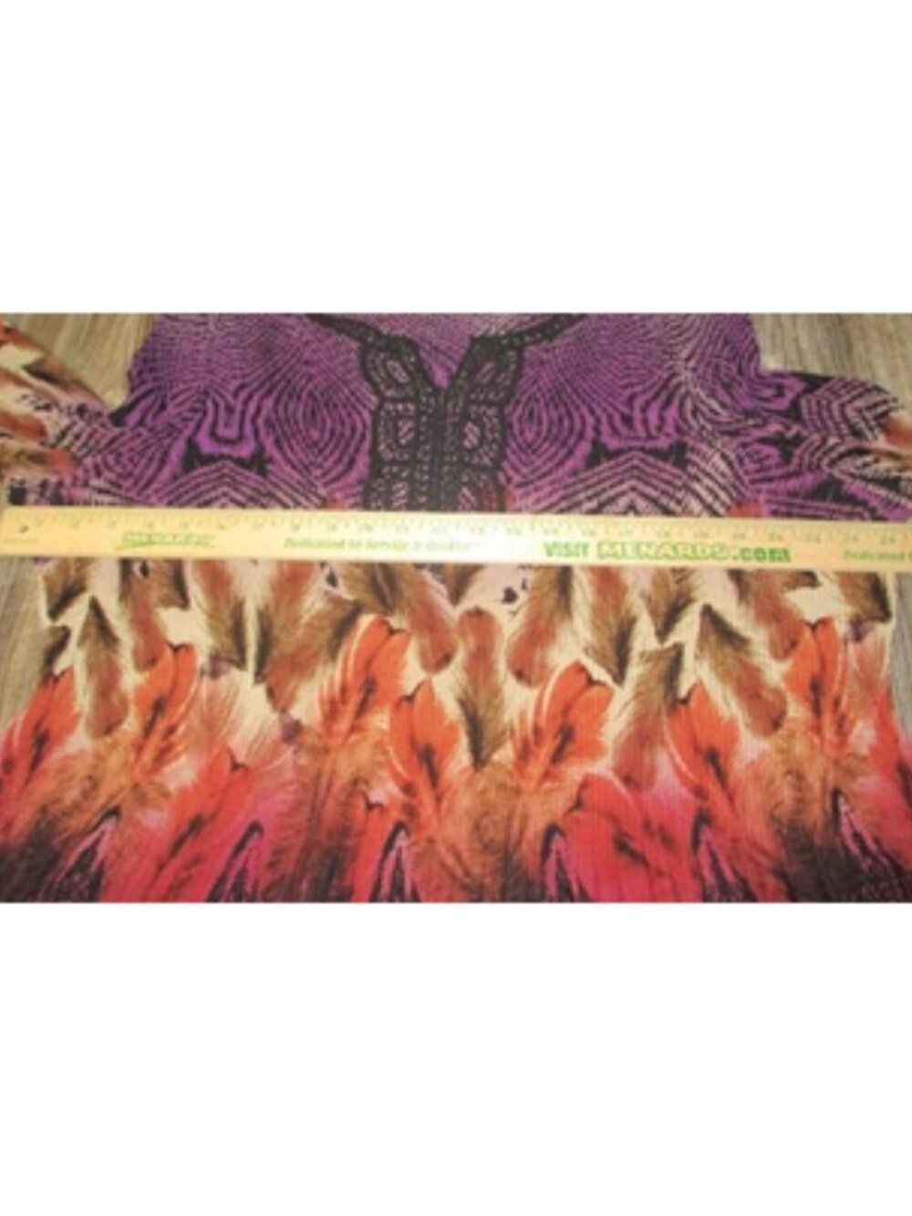 Catherines Crinkle Leaf V Neck 3/4 Slv Womens Petite Sz 2XWP Fairy Grunge Witch - Picture 7 of 13